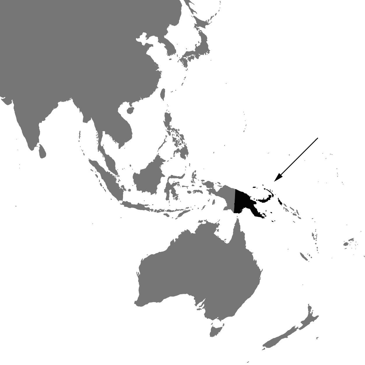 mapa Papua
